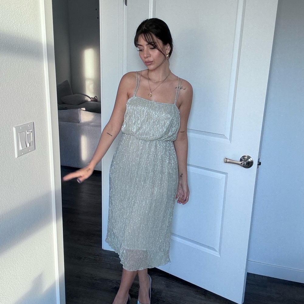 Zara Silver Dress